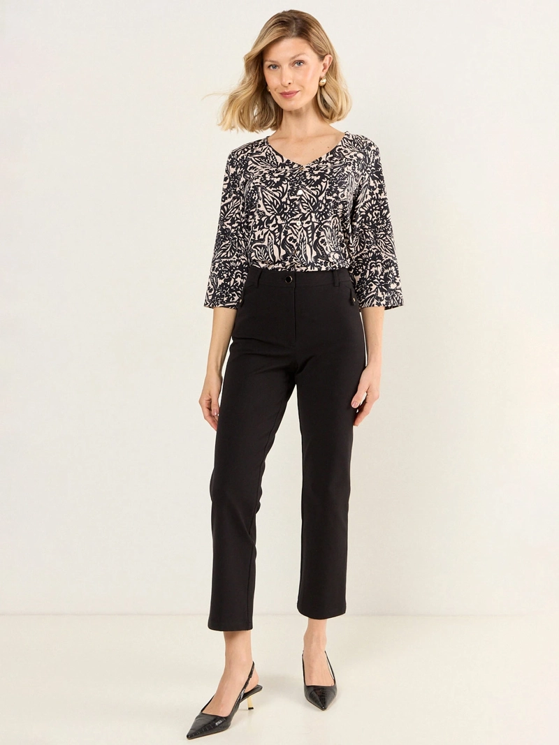 MA GRIFFE PANTALÓN MUJER MA GRIFFE ALGODÓN RECTO