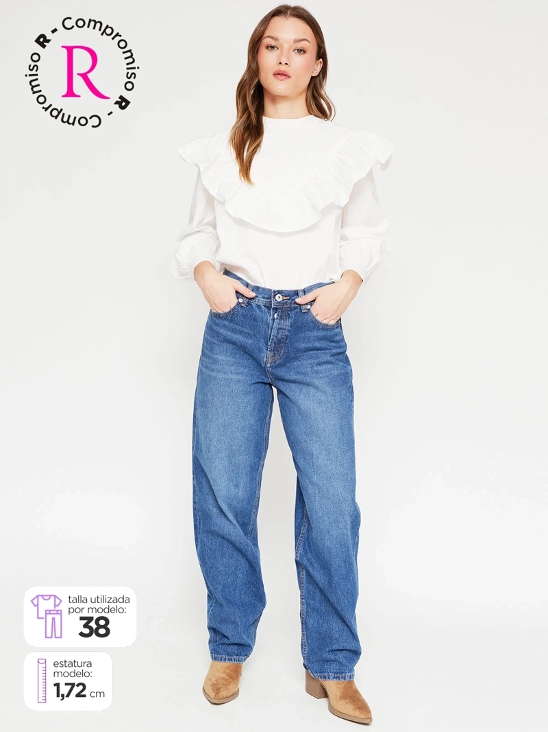 JEANS MUJER PEPE JEANS ALGODÓN BARREL - 1