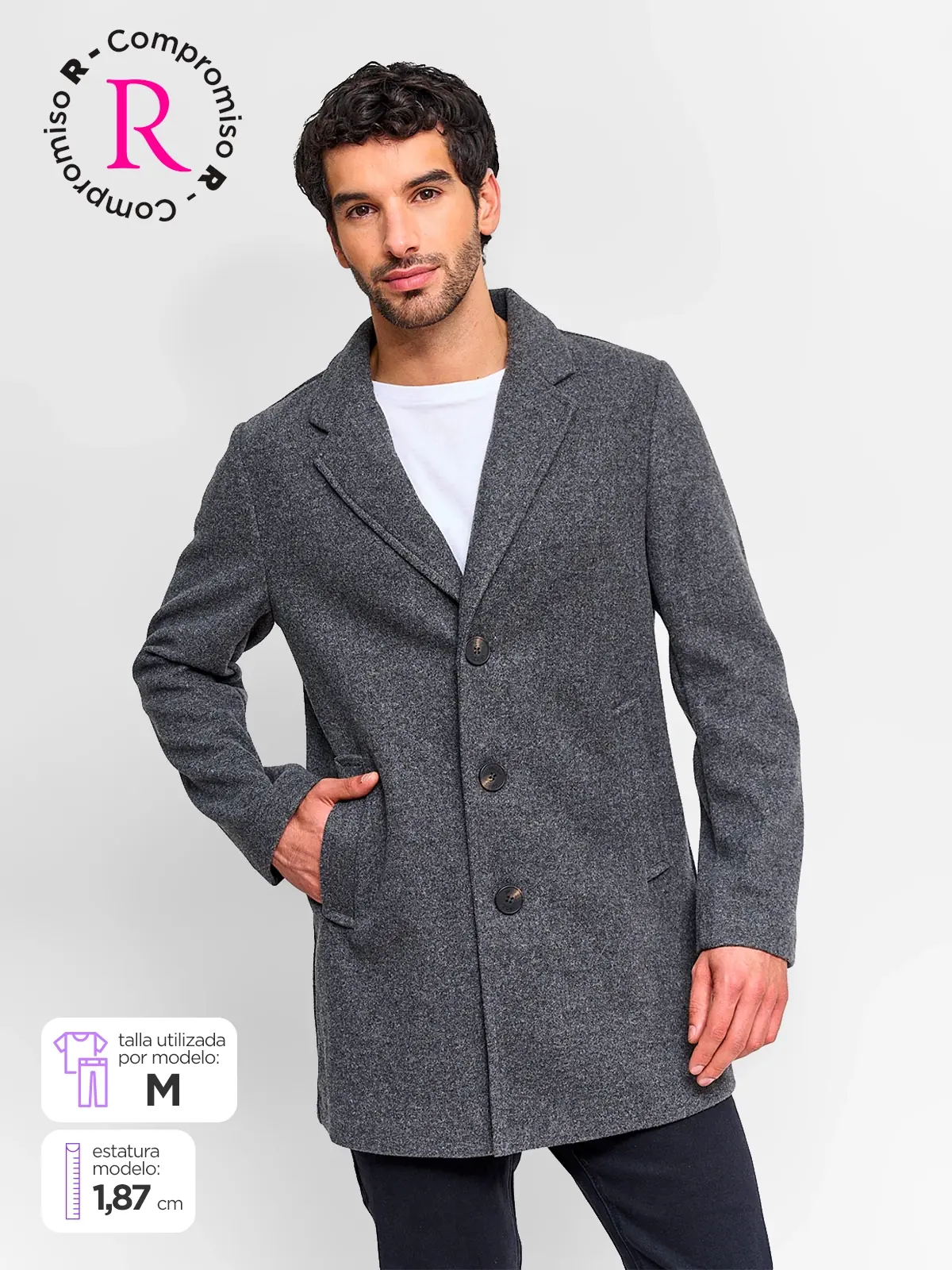 ABRIGO HOMBRE INDEX BOTONES - 1
