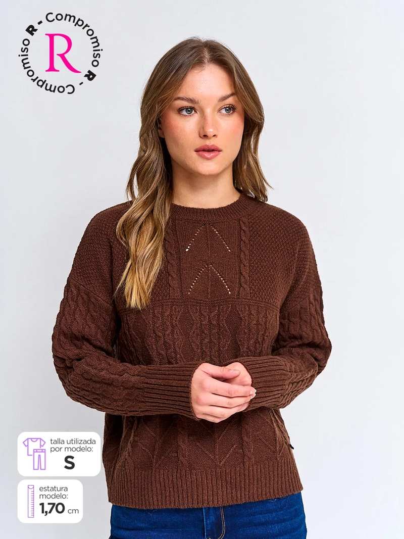 SWEATER MUJER PEPE JEANS TRENZADO - 1