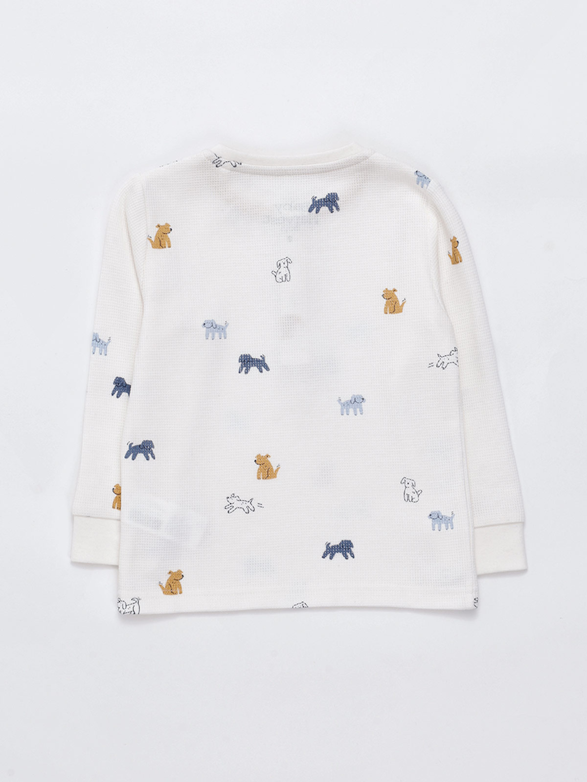 POLERA NIÑO BABY HARVEST TEXTURA WAFFLE BOTONS - 2