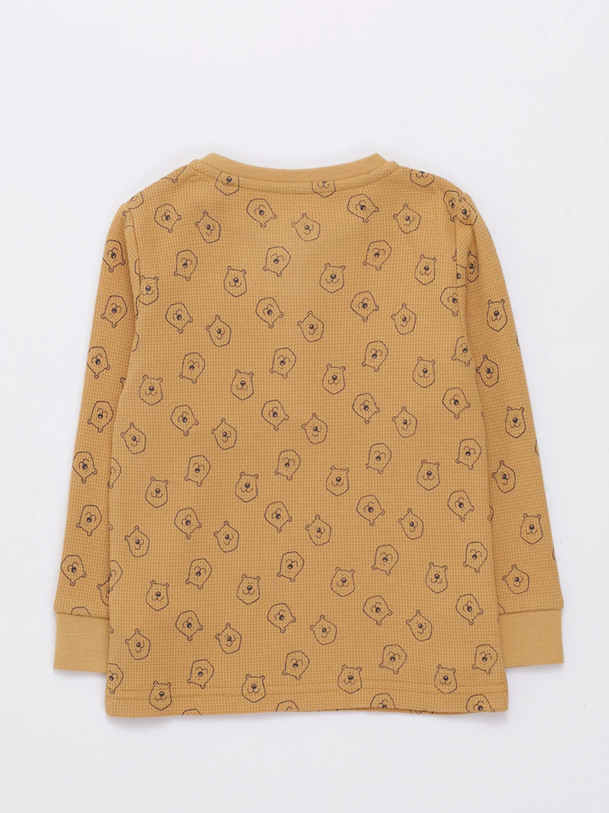 POLERA NIÑO BABY HARVEST TEXTURA WAFFLE BOTONS - 2