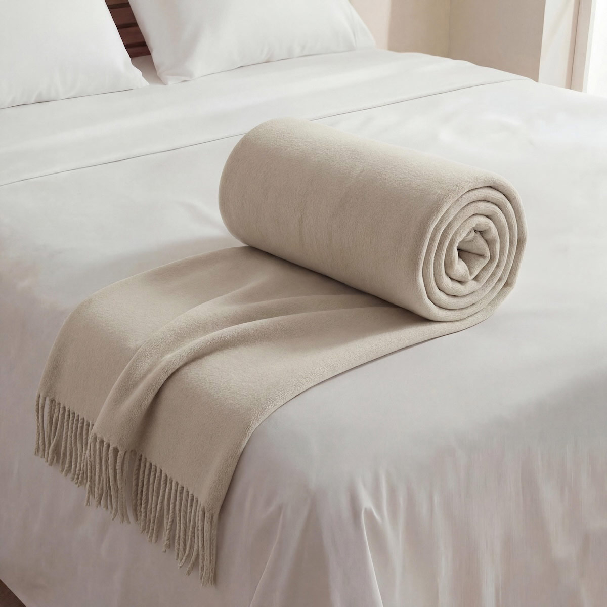 MANTA MAISON LINETT FLECOS WOOLBLEND IVORY - 2