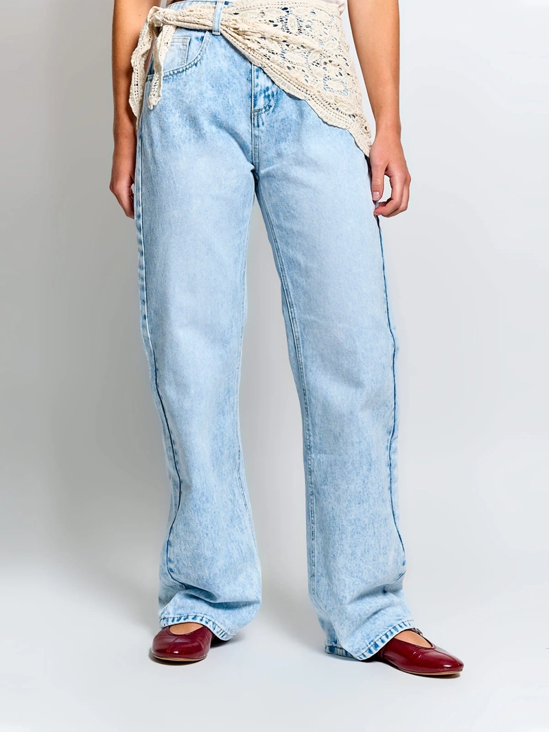 JEANS MUJER INDEX ALGODÓN HIPPIE - 2