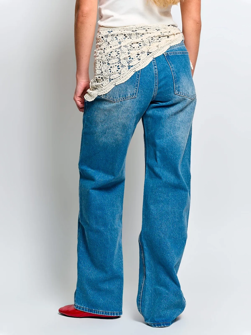 JEANS MUJER INDEX ALGODÓN HIPPIE - 4