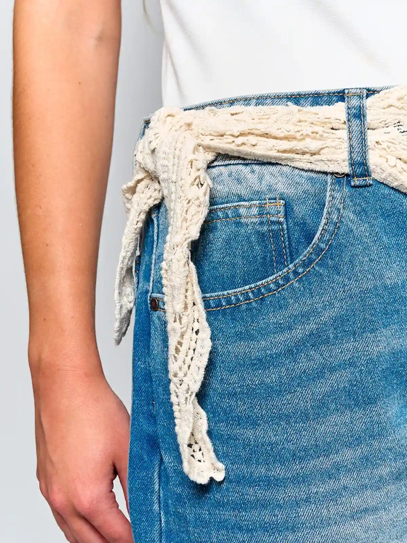 JEANS MUJER INDEX ALGODÓN HIPPIE - 5
