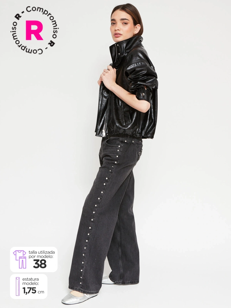 JEANS MUJER INDEX ALGODÓN TACHAS ESTRELLAS - 1