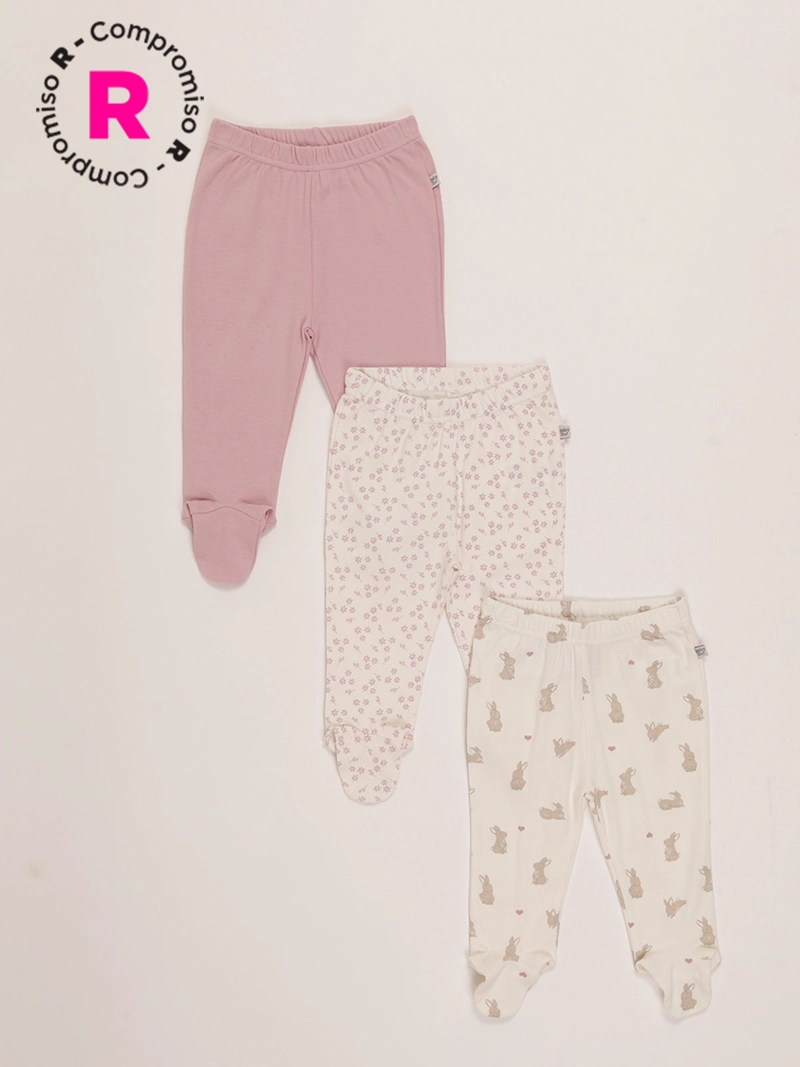 PACK X3 PATITAS NIÑA BABY HARVEST - 1