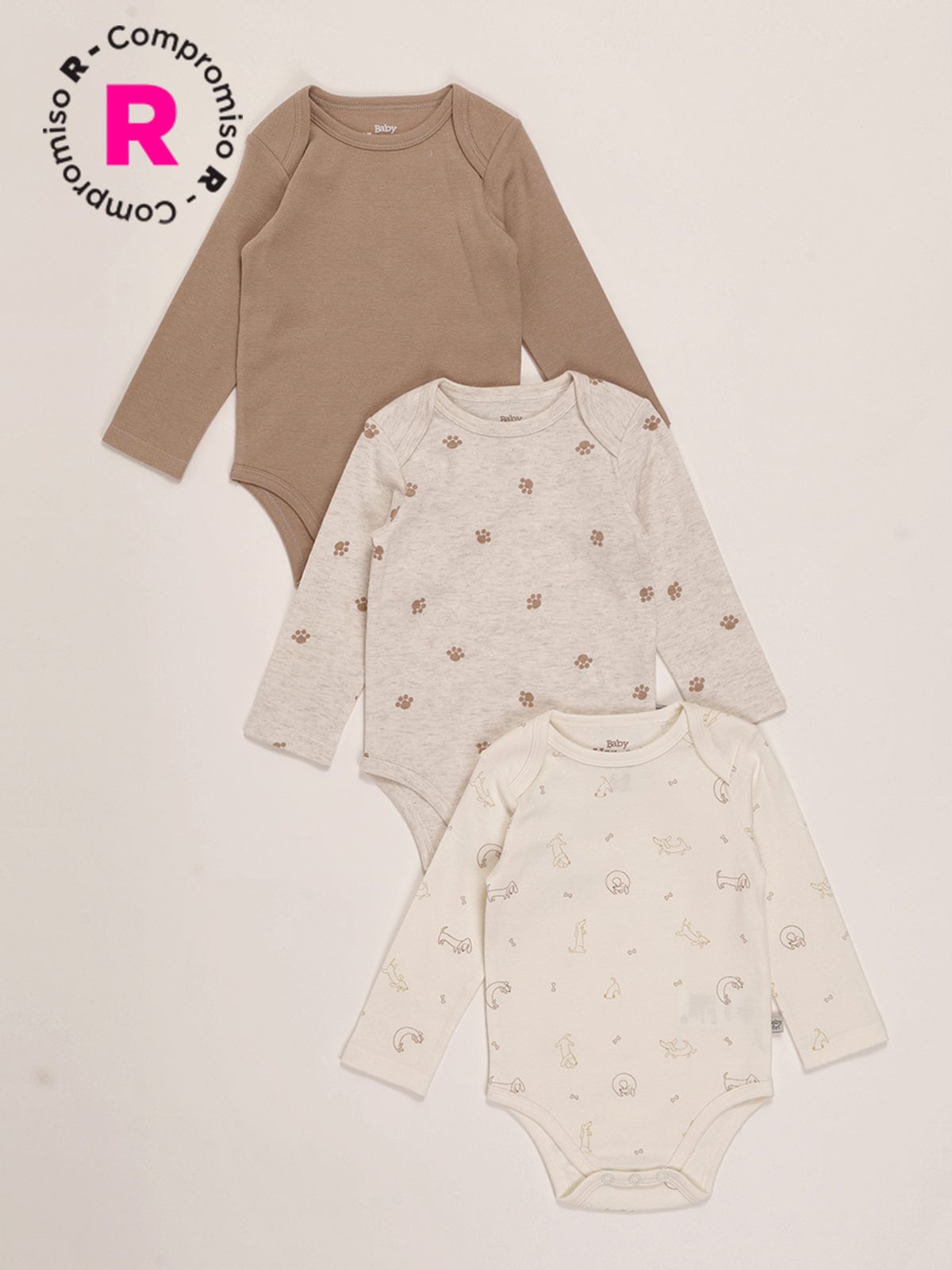 PACK X3 BODY NIÑO BABY HARVEST - 1