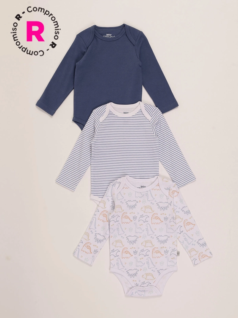 PACK X3 BODY NIÑO BABY HARVEST