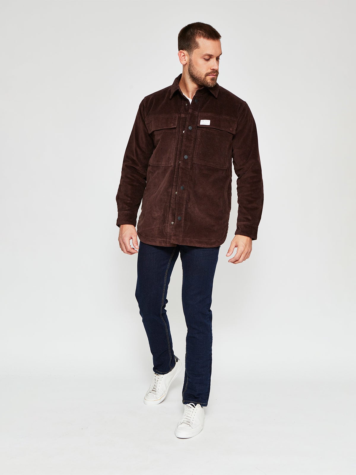 CHAQUETA HOMBRE HALF ALGODÓN COTELÉ - 4