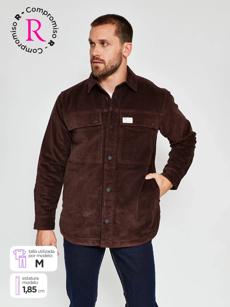 CHAQUETA HOMBRE HALF ALGODÓN COTELÉ - 1