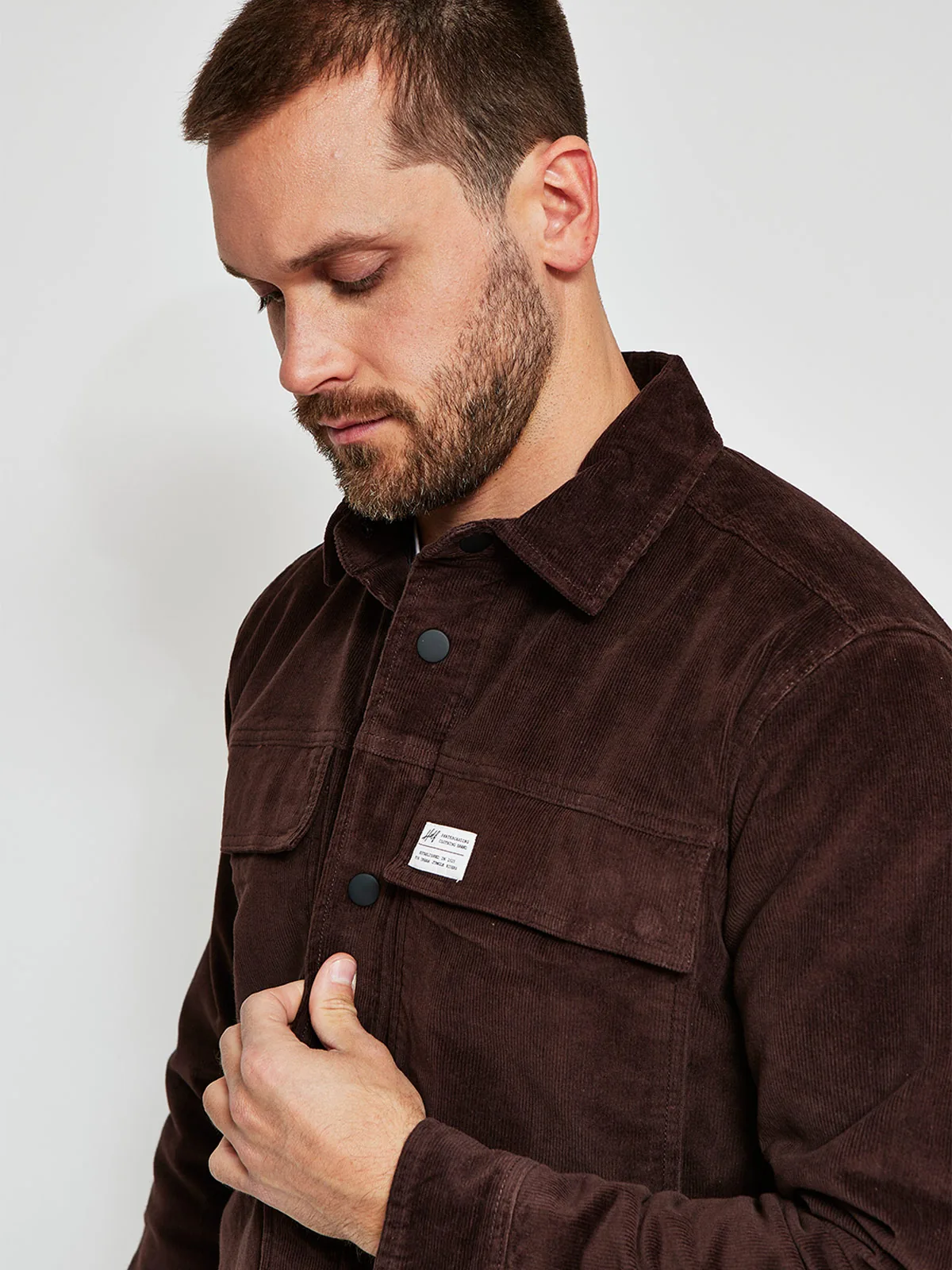 CHAQUETA HOMBRE HALF ALGODÓN COTELÉ - 3