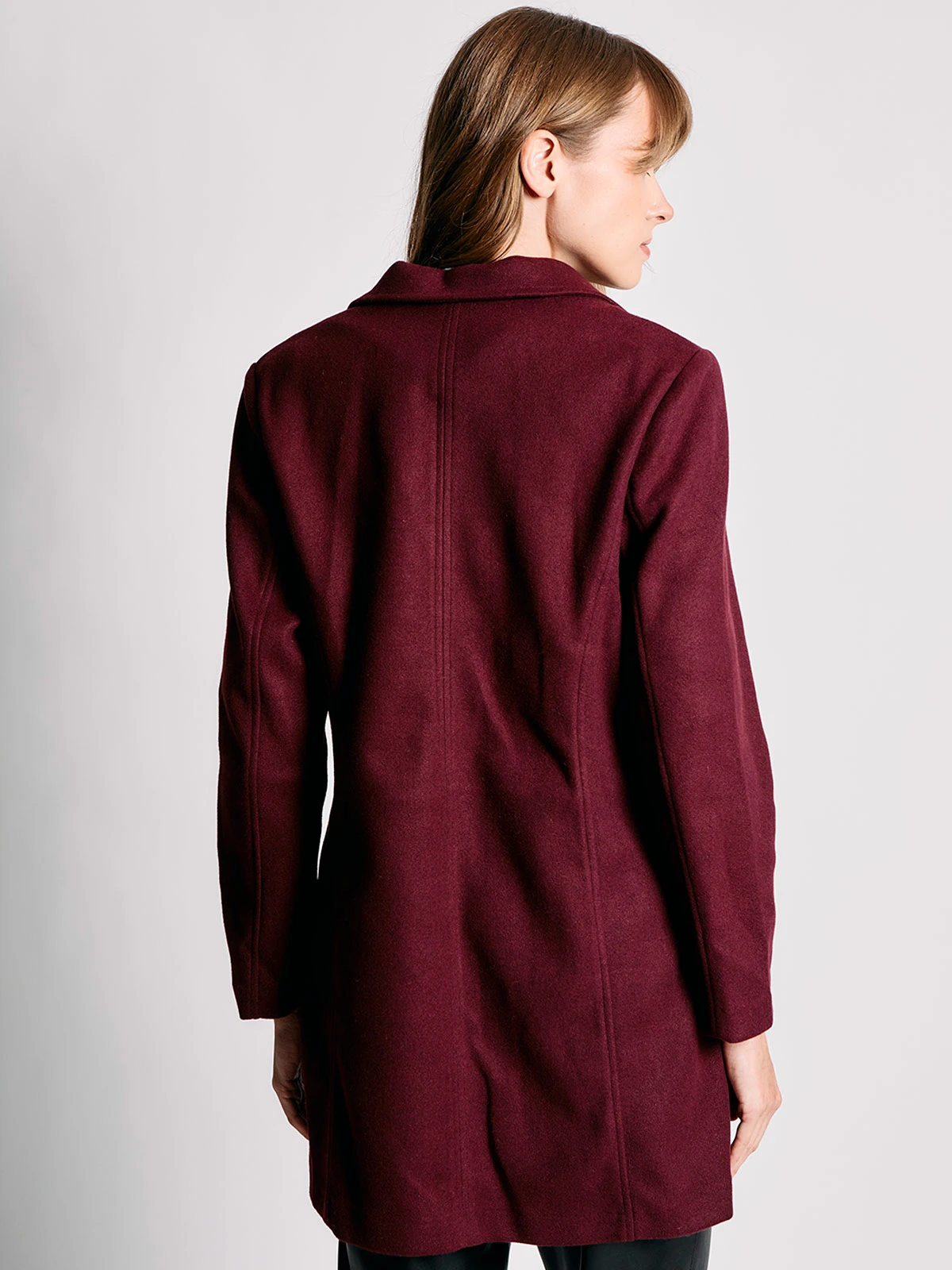 ABRIGO MUJER CACHAREL TIPO BLAZER LARGO BOTONES - 2