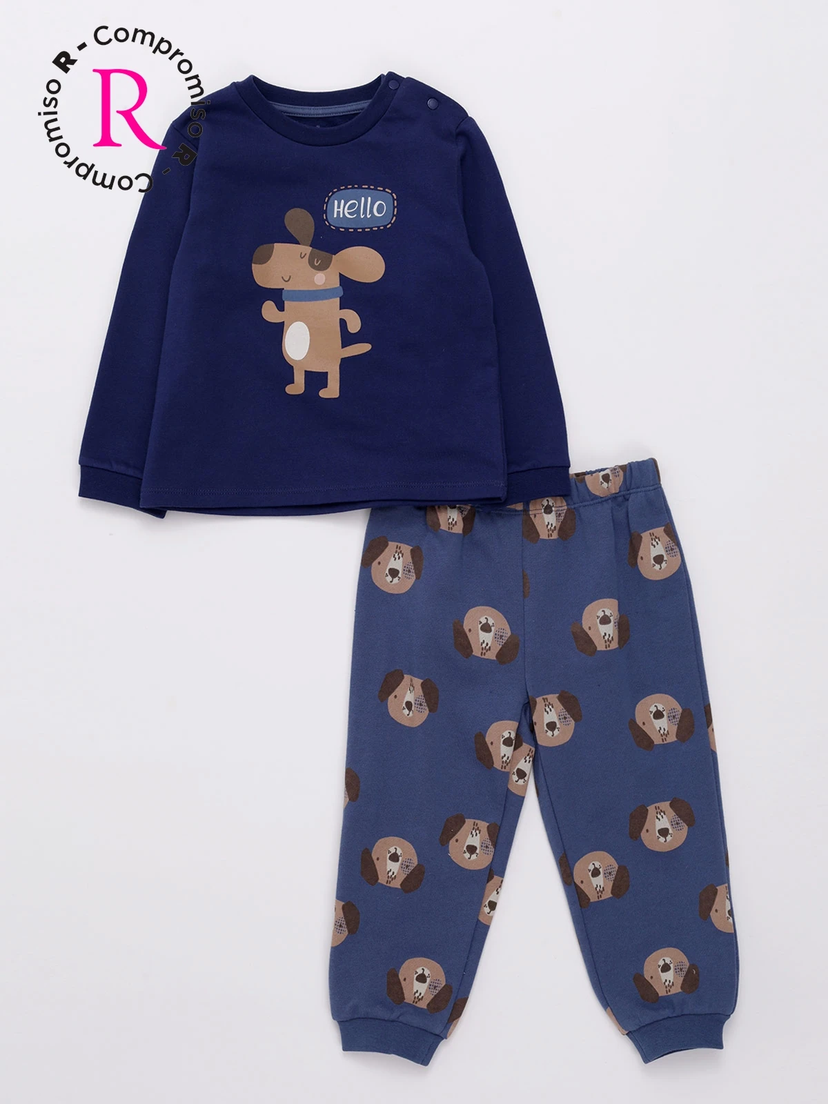 PIJAMA 2 PIEZAS NIÑO BABY HARVEST FRANELA - 1