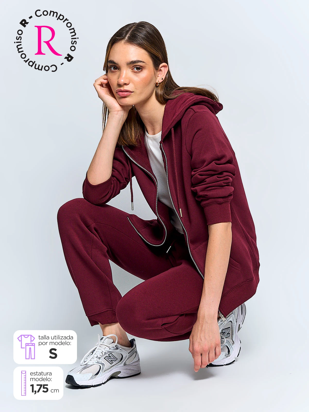 PANTALÓN DE BUZO MUJER INDEX ALGODÓN BÁSICO - 1