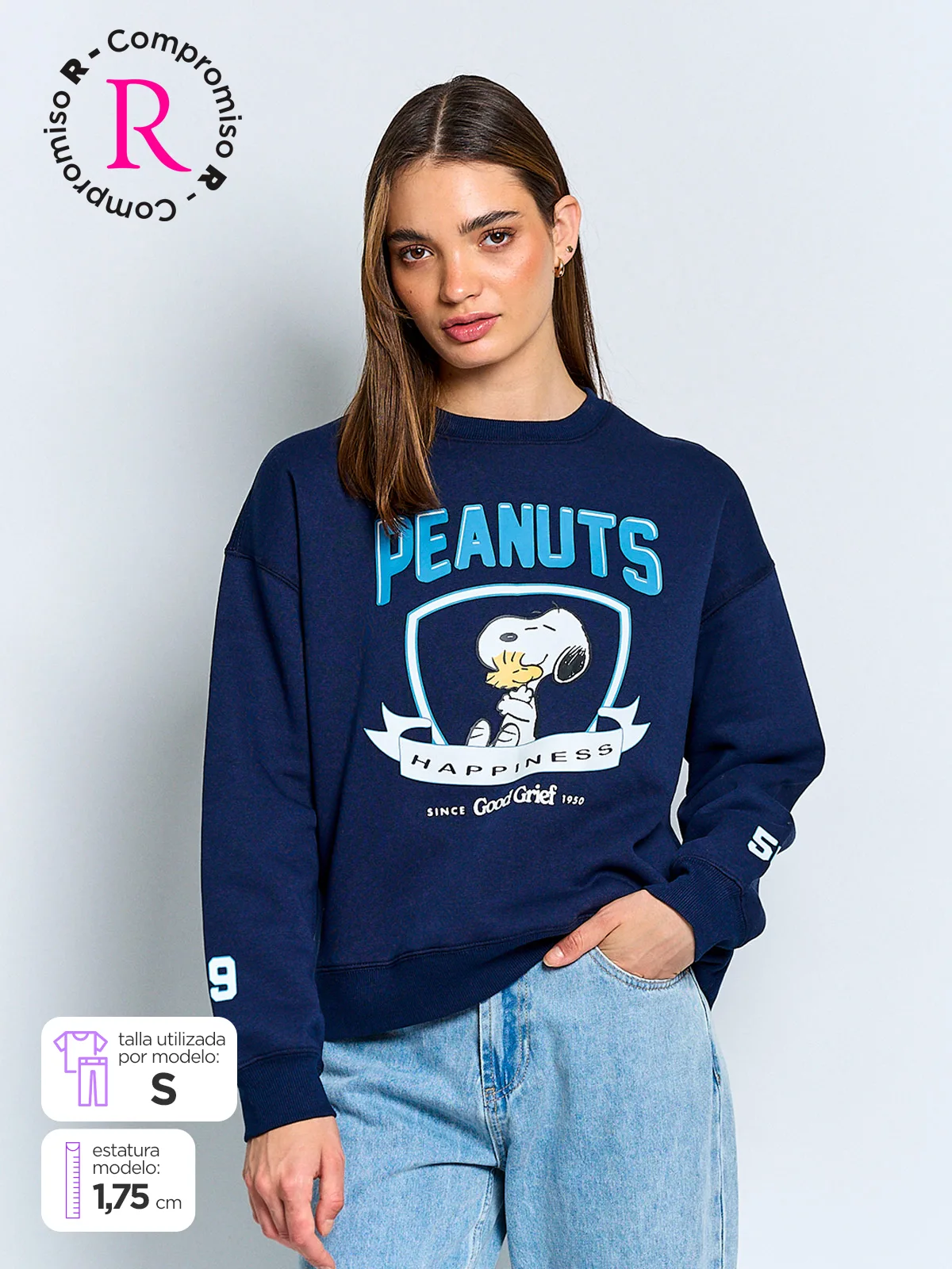 POLERÓN MUJER INDEX ALGODÓN MANGA LARGA SNOOPY - 1
