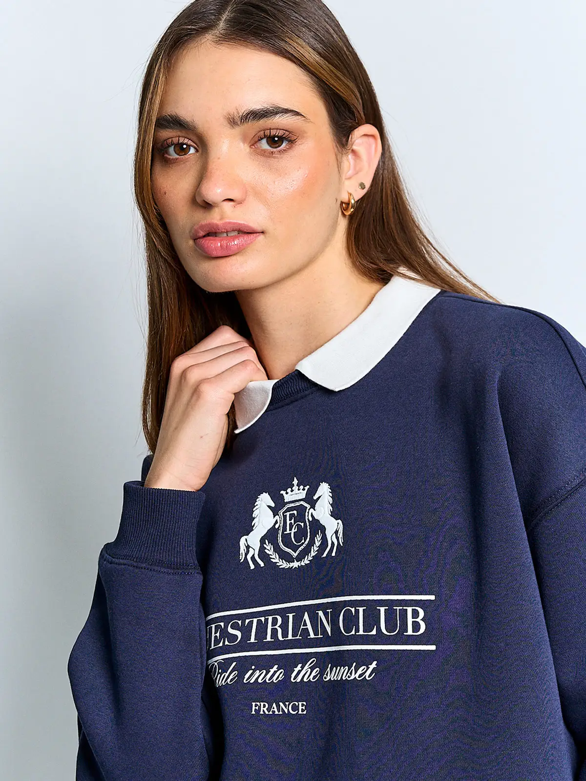 POLERÓN MUJER INDEX ALGODÓN CUELLO POLO MANGA LARGA - 3