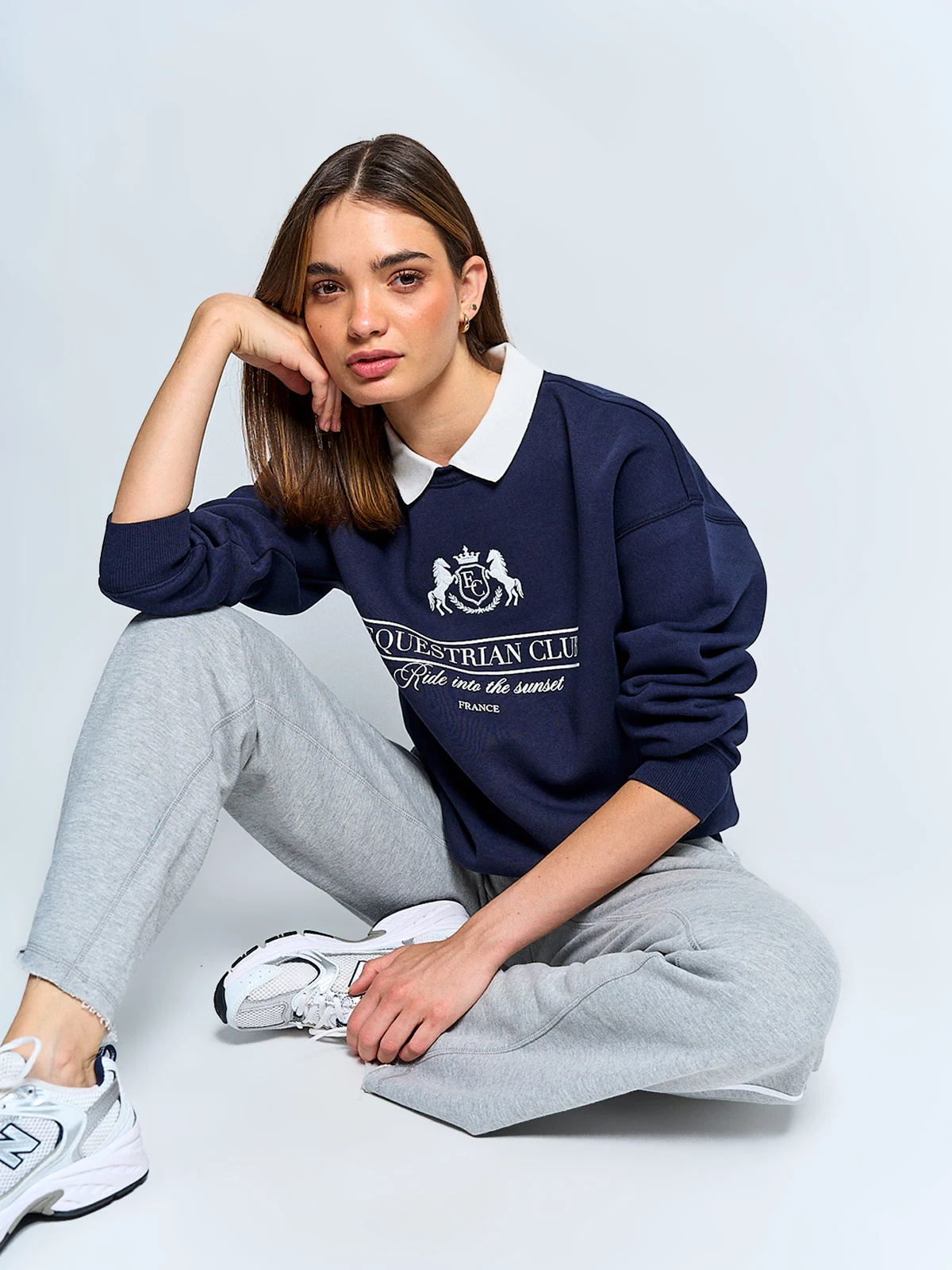 POLERÓN MUJER INDEX ALGODÓN CUELLO POLO MANGA LARGA - 4