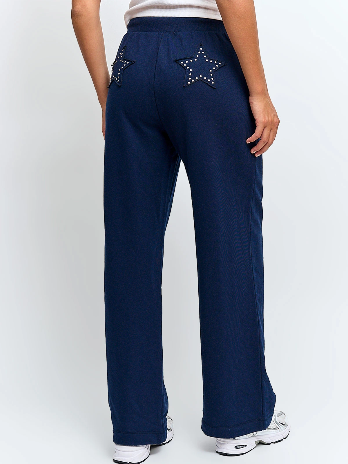 PANTALÓN DE BUZO MUJER INDEX ALGODÓN PARCHE ESTRELLA - 3