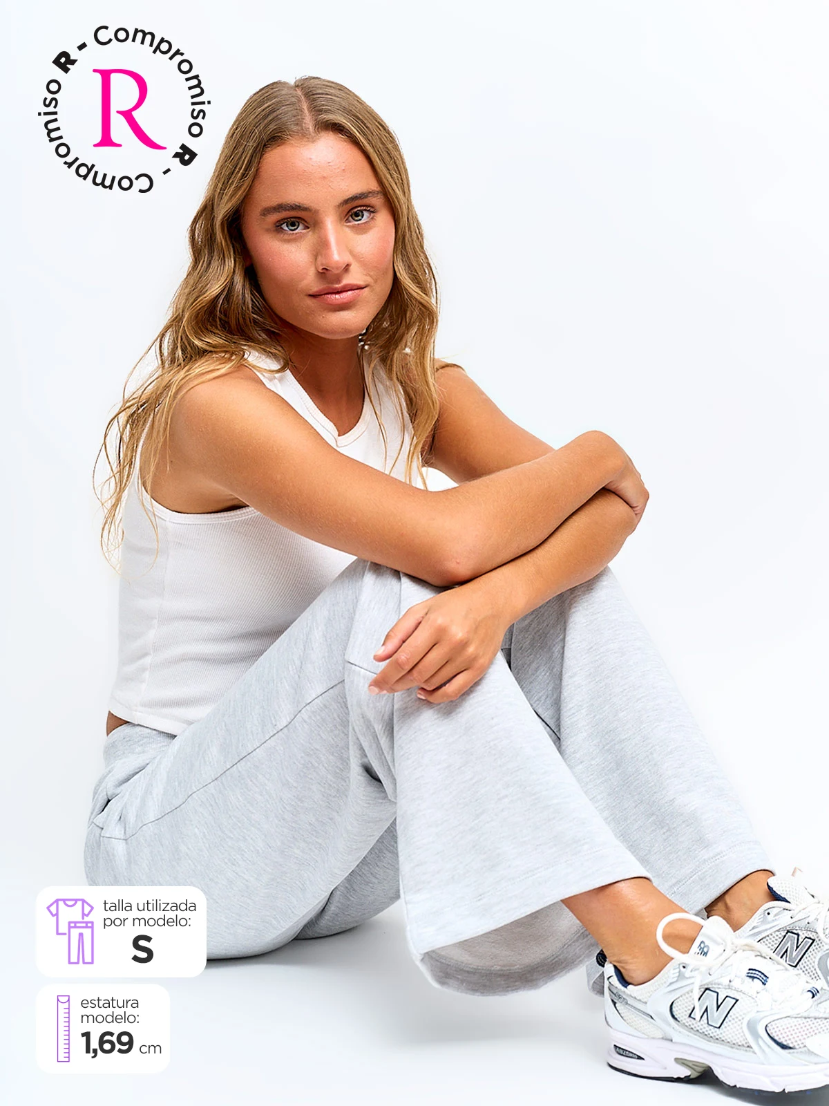 PANTALÓN DE BUZO MUJER INDEX ALGODÓN PARCHE ESTRELLA