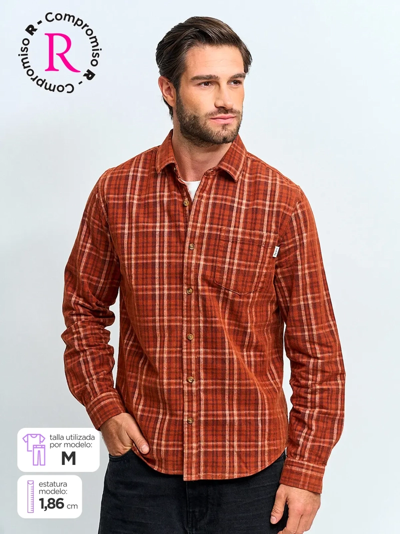 CAMISA HOMBRE PEPE JEANS ALGODÓN MANGA LARGA COTELÉ - 1