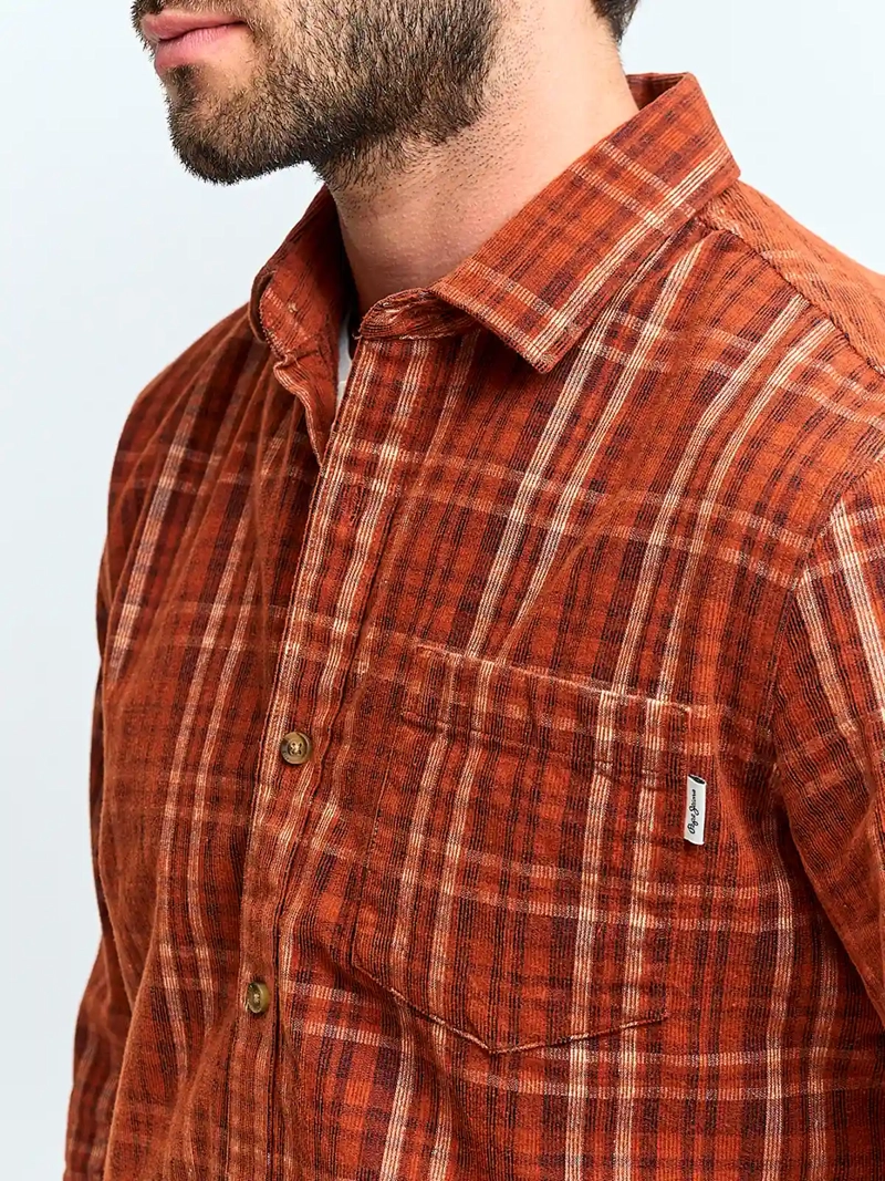 CAMISA HOMBRE PEPE JEANS ALGODÓN MANGA LARGA COTELÉ - 3
