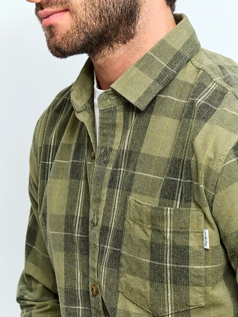 CAMISA HOMBRE PEPE JEANS ALGODÓN MANGA LARGA COTELÉ - 3