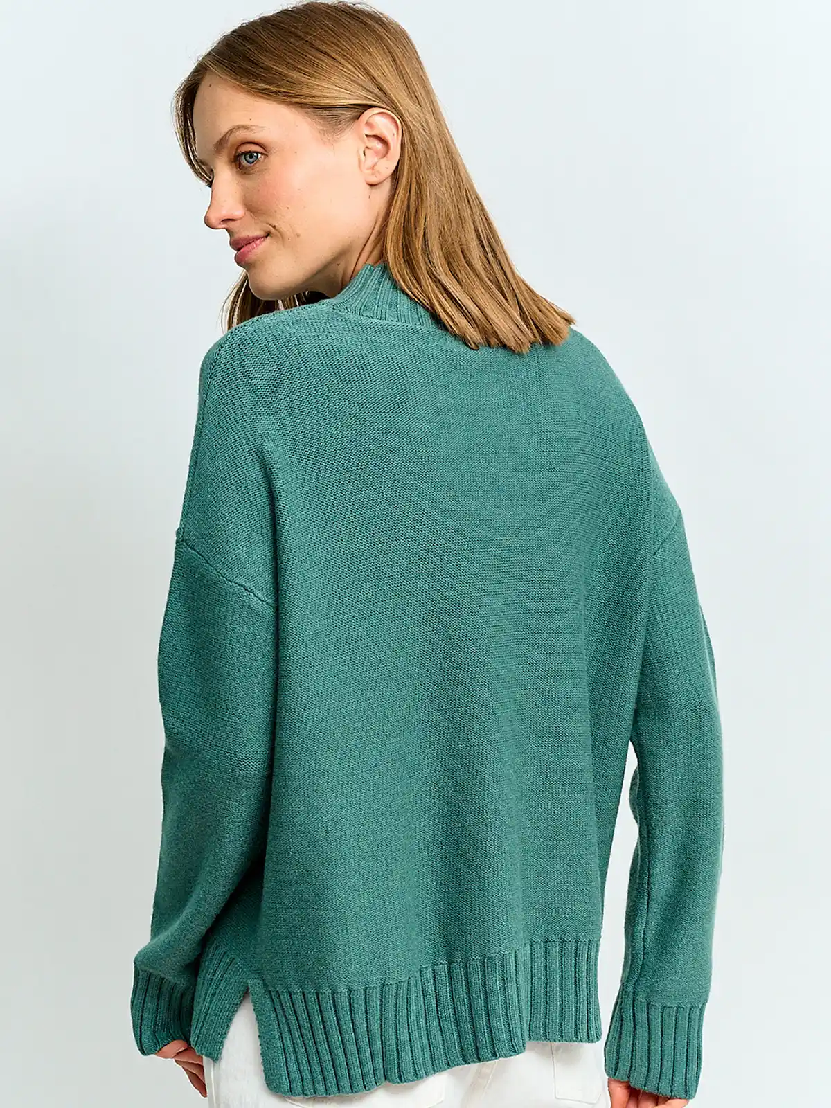 SWEATER MUJER REGATTA CUELLO MOCK MANGA LARGA TRENZA DIAGONAL - 2