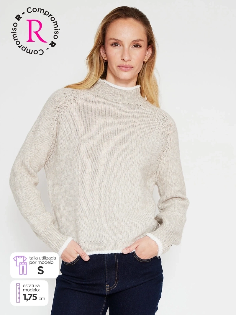 SWEATER MUJER REGATTA CUELLO MOCK MANGA LARGA - 1