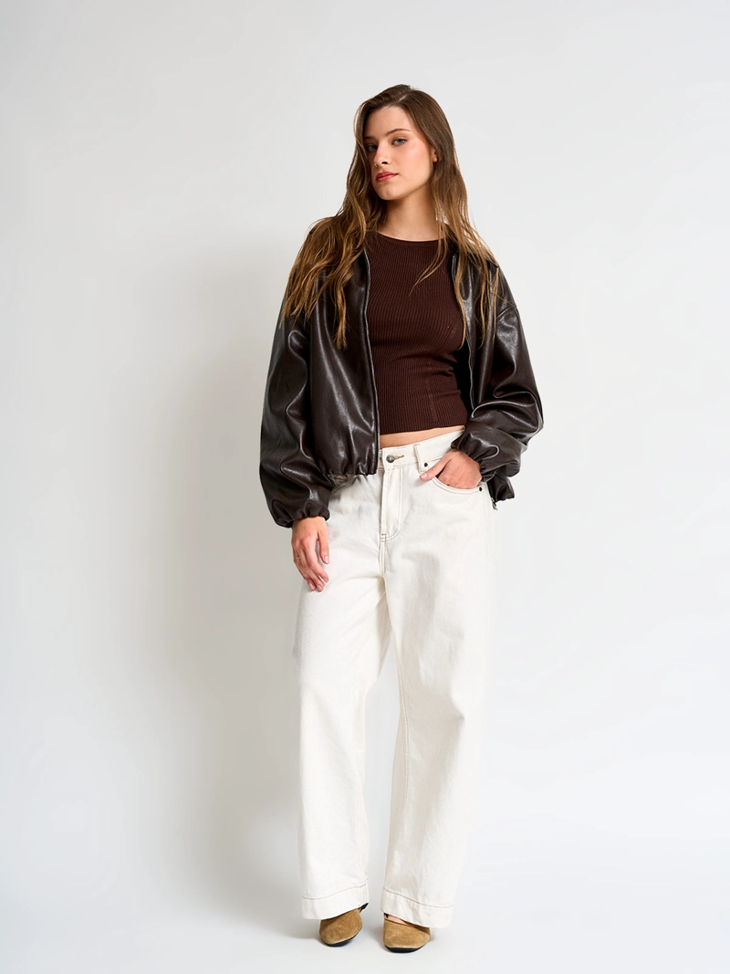SWEATER MUJER INDEX MANGA LARGA AJUSTADO - 4