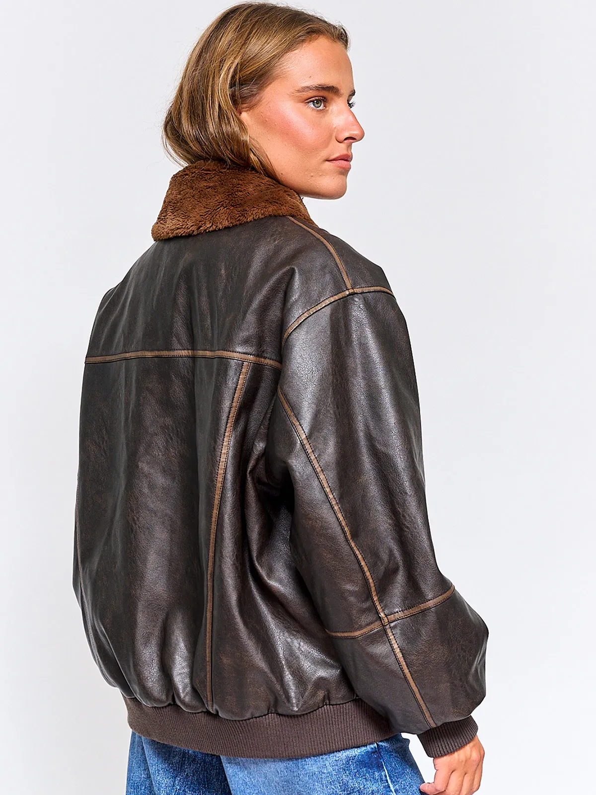 CHAQUETA MUJER BARBADOS EFECTO PIEL - 2