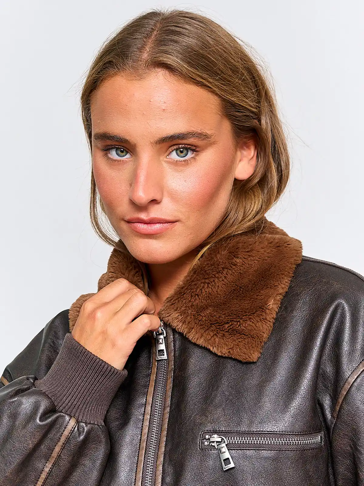 CHAQUETA MUJER BARBADOS EFECTO PIEL - 3