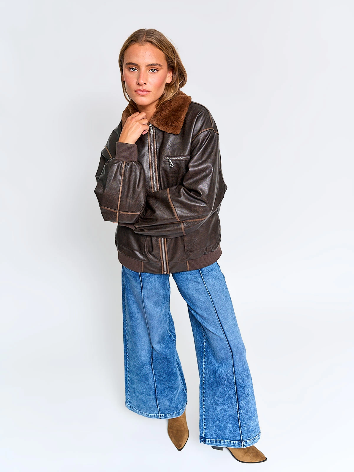 CHAQUETA MUJER BARBADOS EFECTO PIEL - 4