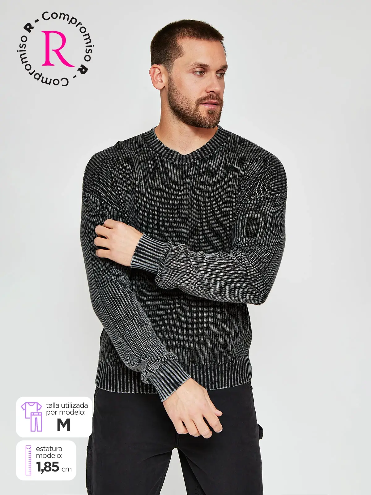 SWEATER HOMBRE BARBADOS ALGODÓN CON GORRO - 1