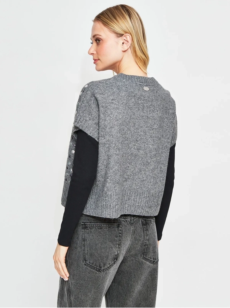 SWEATER MUJER BARBADOS LANA SIN MANGAS - 2