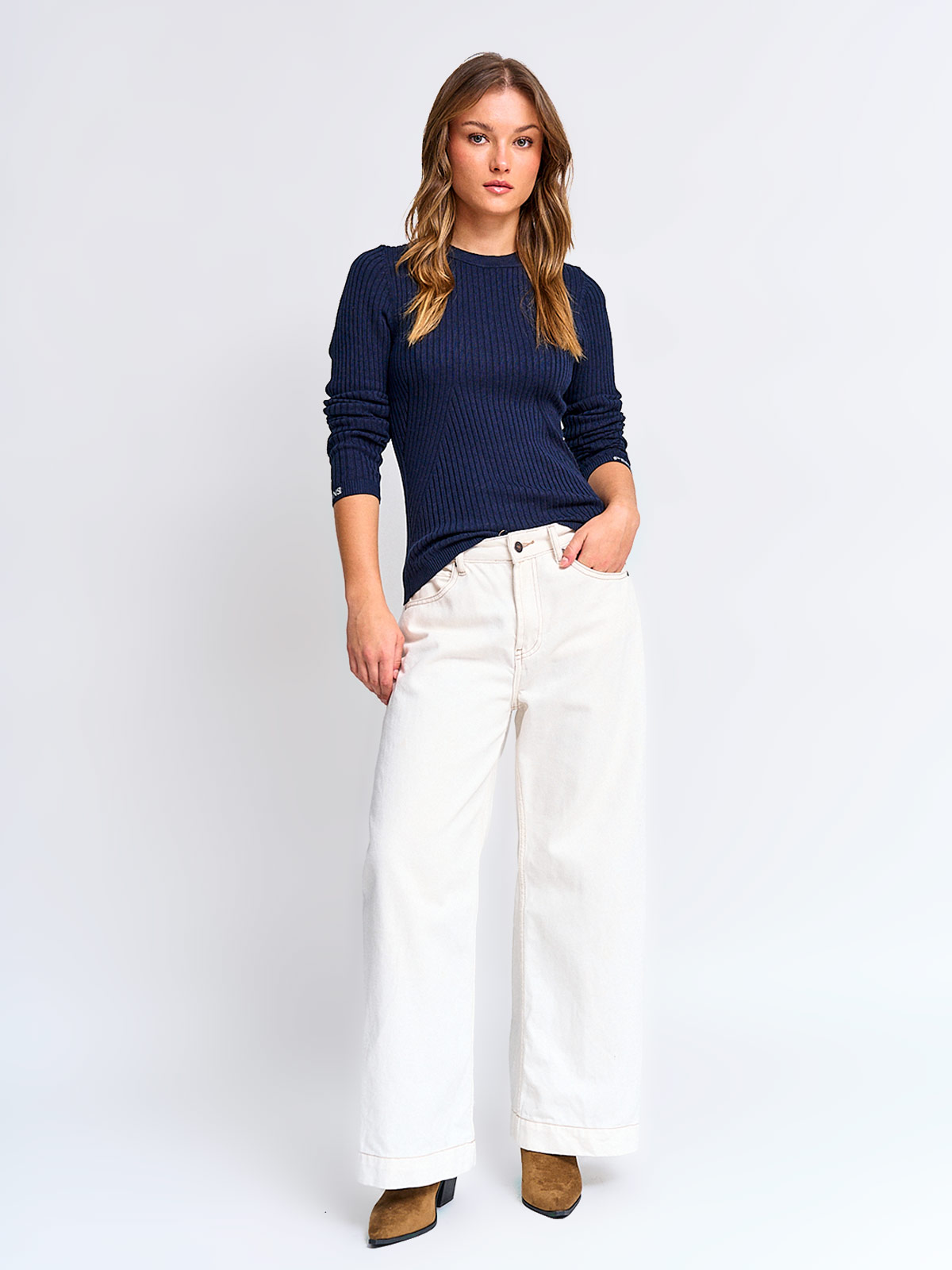 POLERA MUJER PEPE JEANS ALGODÓN RIB - 4