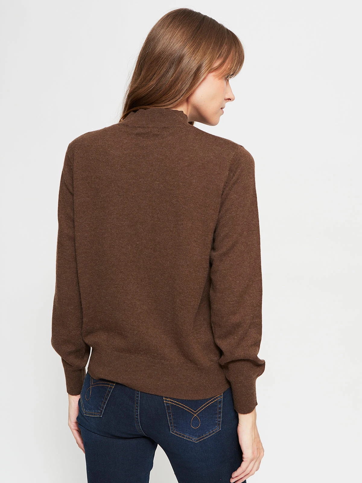 SWEATER MUJER CACHAREL LANA MANGA LARGA BOTONES - 2