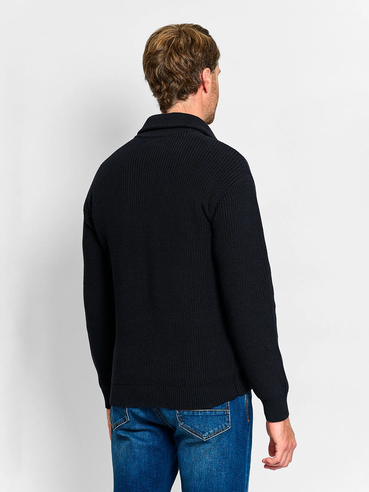 SWEATER HOMBRE CACHAREL ALGODÓN HALF ZIPPER TEXTURA - 2