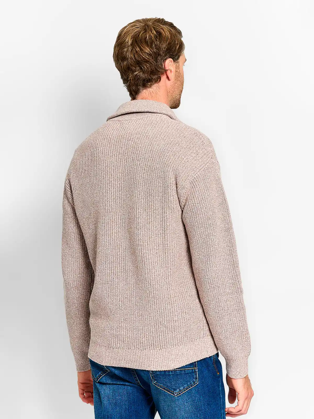 SWEATER HOMBRE CACHAREL ALGODÓN HALF ZIPPER TEXTURA - 2
