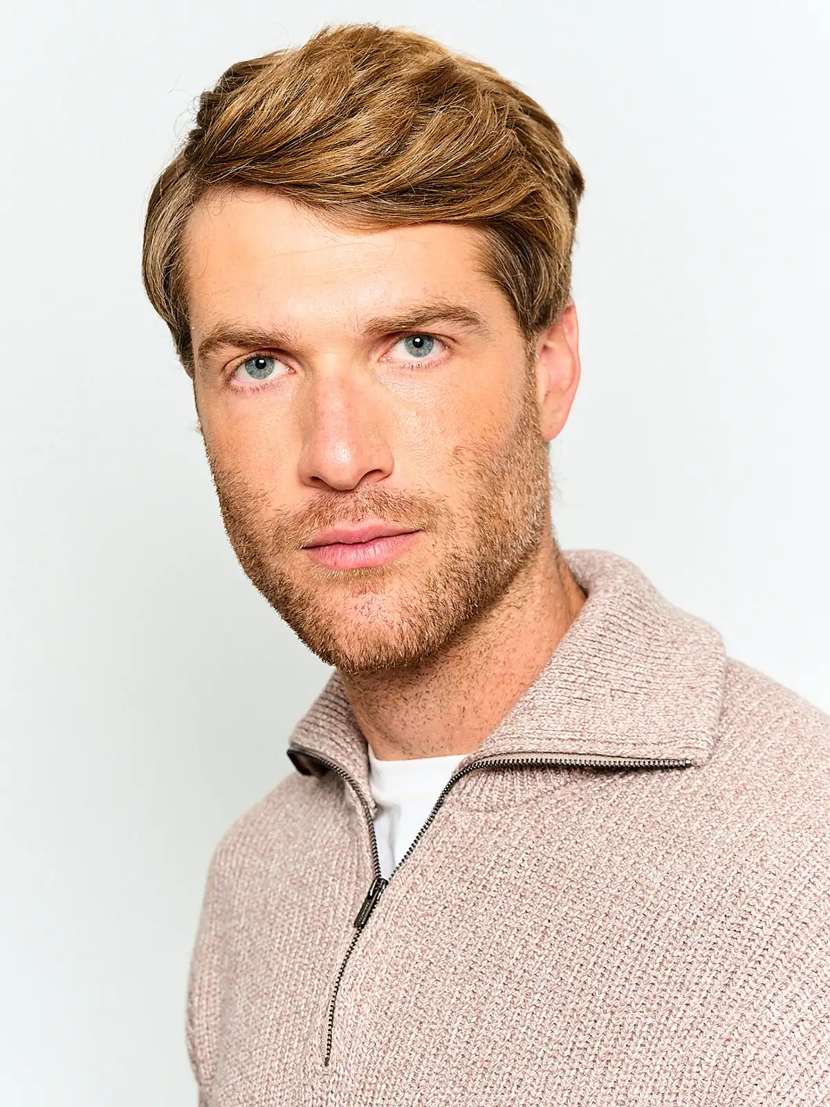 SWEATER HOMBRE CACHAREL ALGODÓN HALF ZIPPER TEXTURA - 3