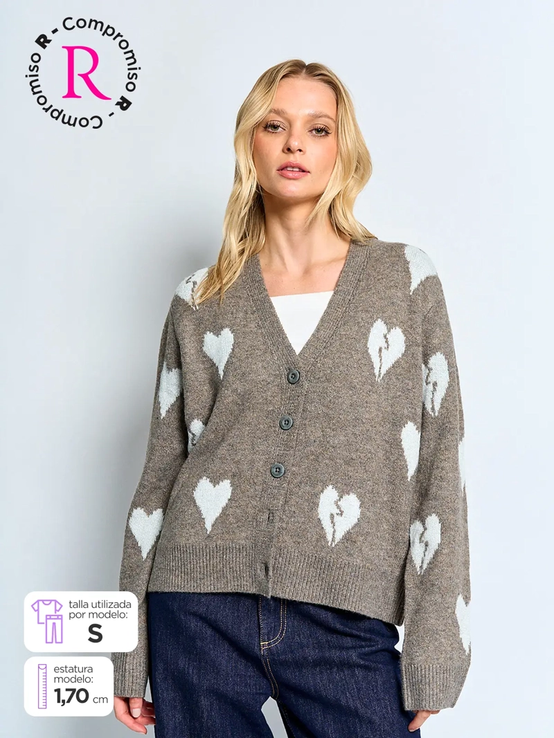 BARBADOS CARDIGAN MUJER BARBADOS JACQUARD