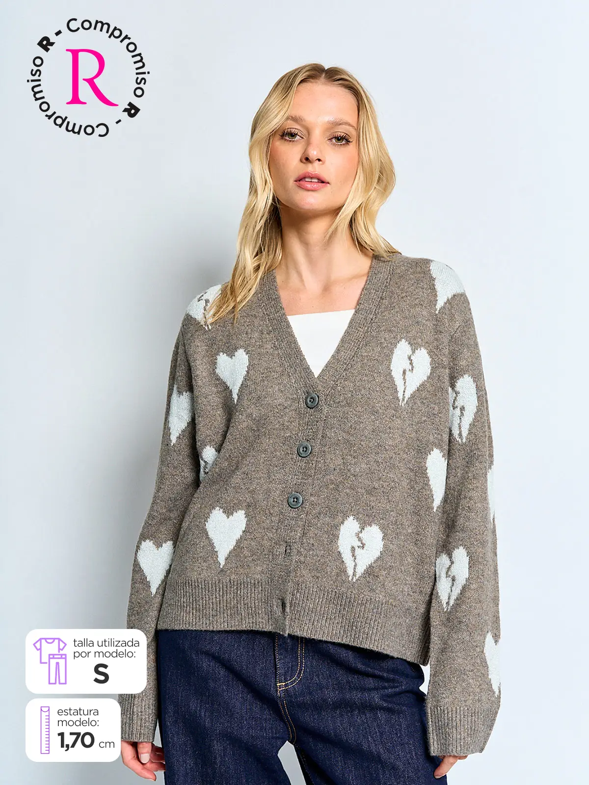 CARDIGAN MUJER BARBADOS JACQUARD - 1