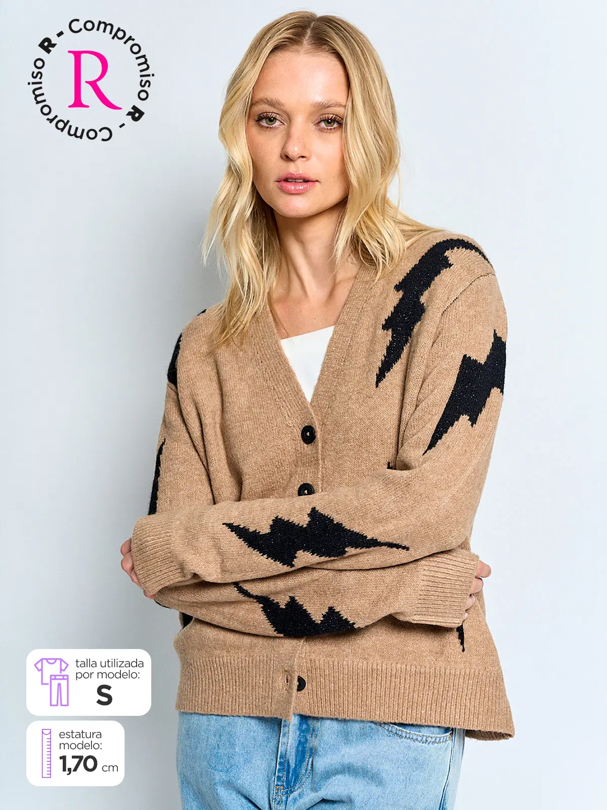 CARDIGAN MUJER BARBADOS JACQUARD - 1
