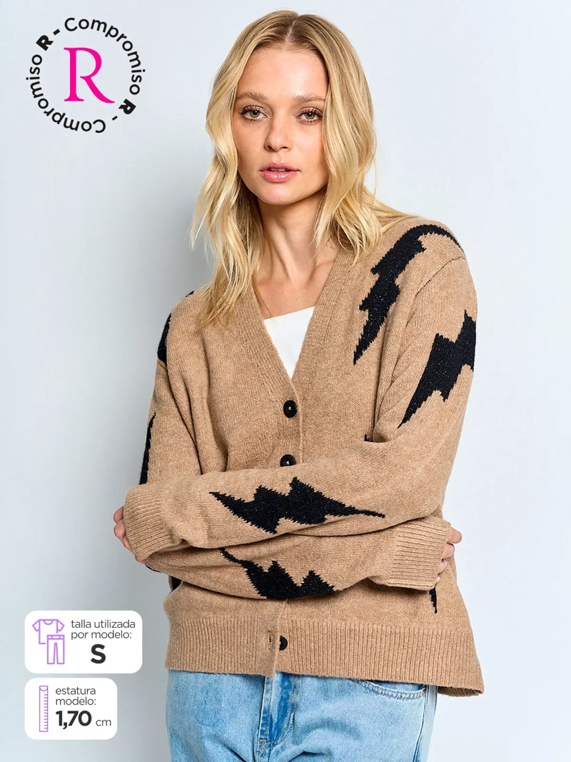 CARDIGAN MUJER BARBADOS JACQUARD - 1