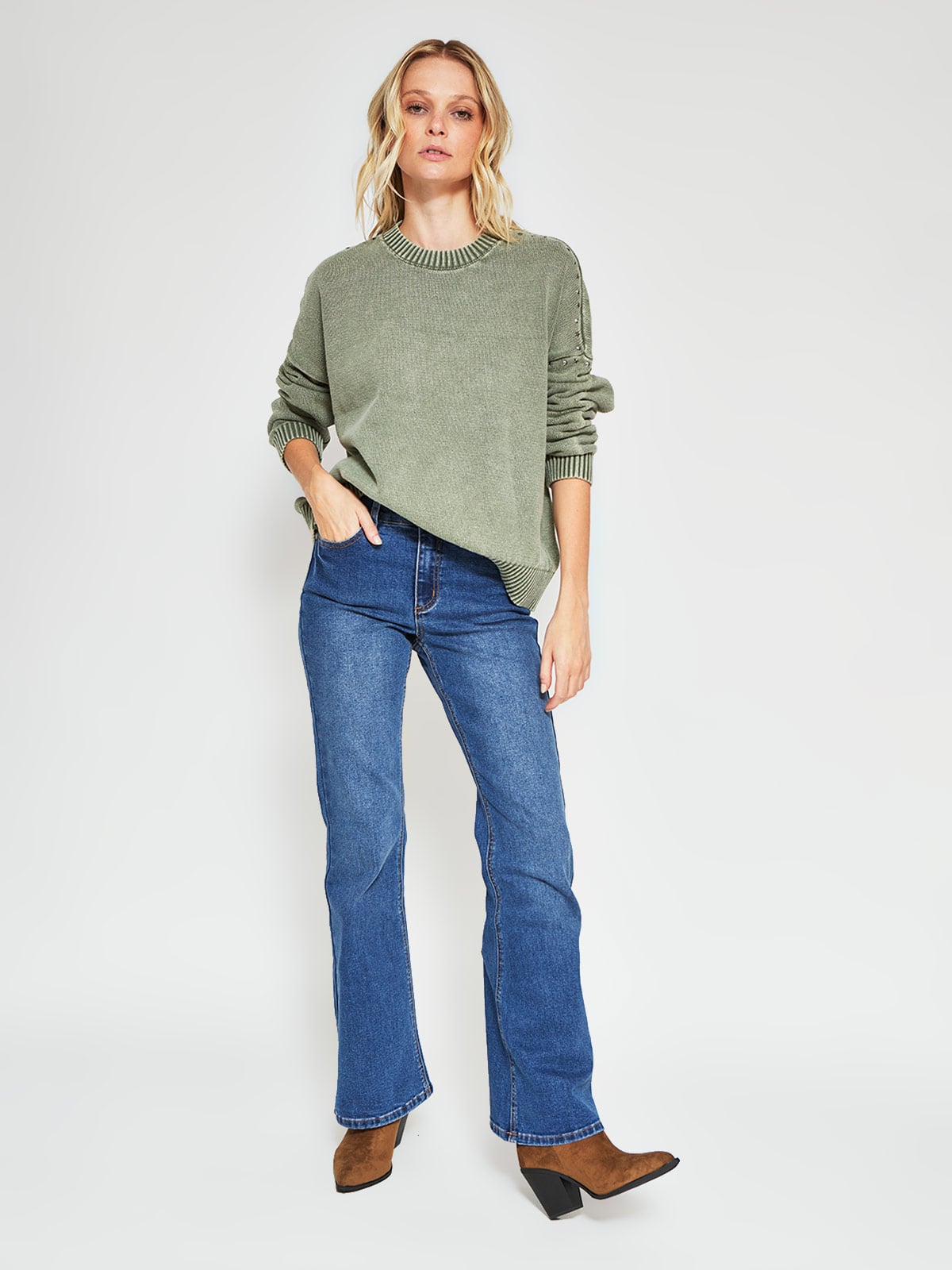 SWEATER MUJER BARBADOS ALGODÓN TACHAS - 4