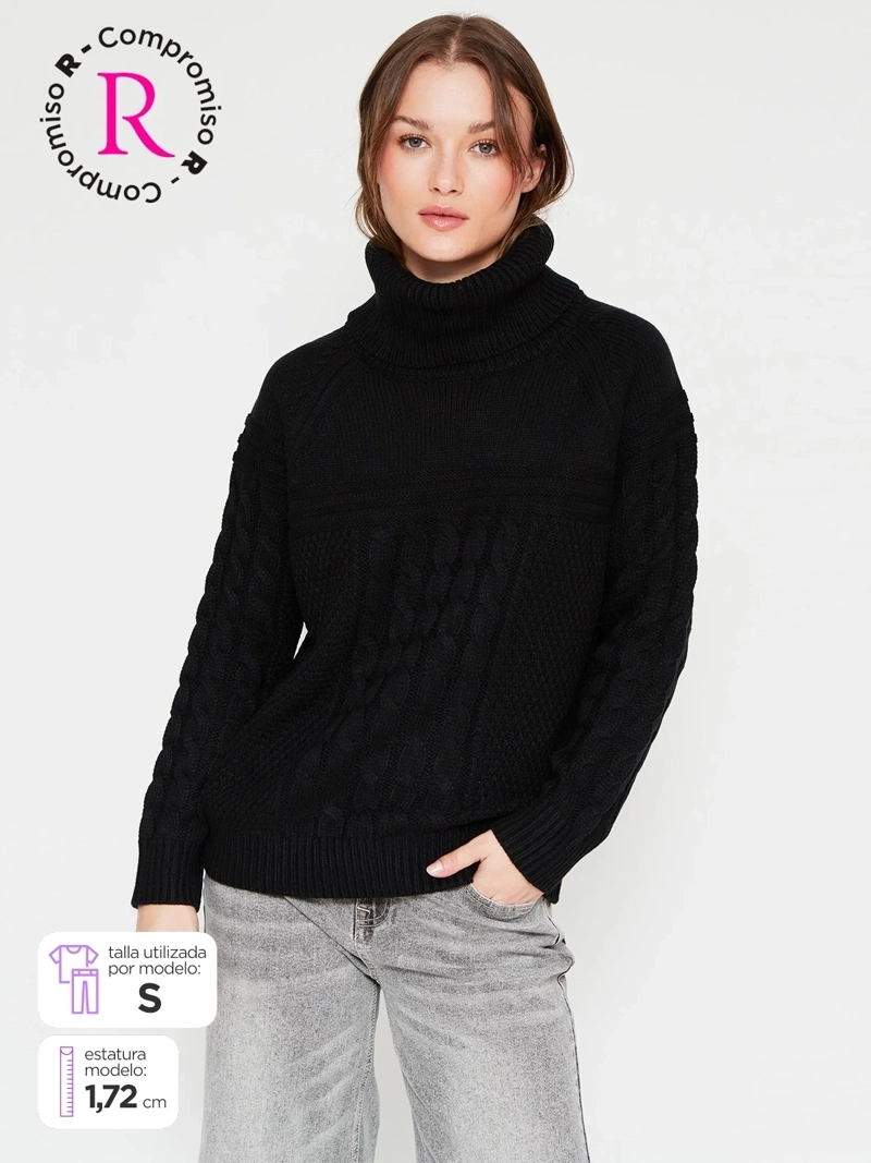 SWEATER MUJER PEPE JEANS CUELLO MOCK - 1