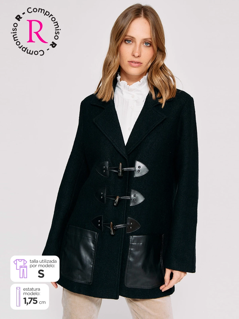 CHAQUETA MUJER TATIENNE CORTA EFECTO CUERO - 1