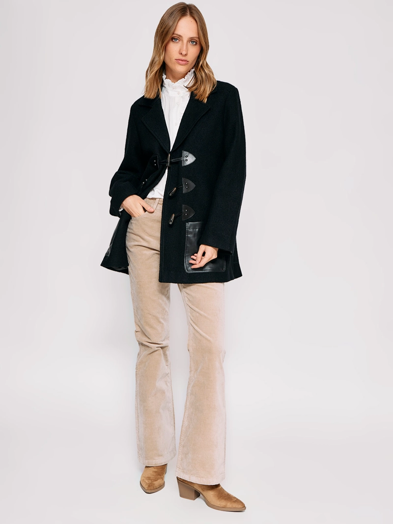 CHAQUETA MUJER TATIENNE CORTA EFECTO CUERO - 4