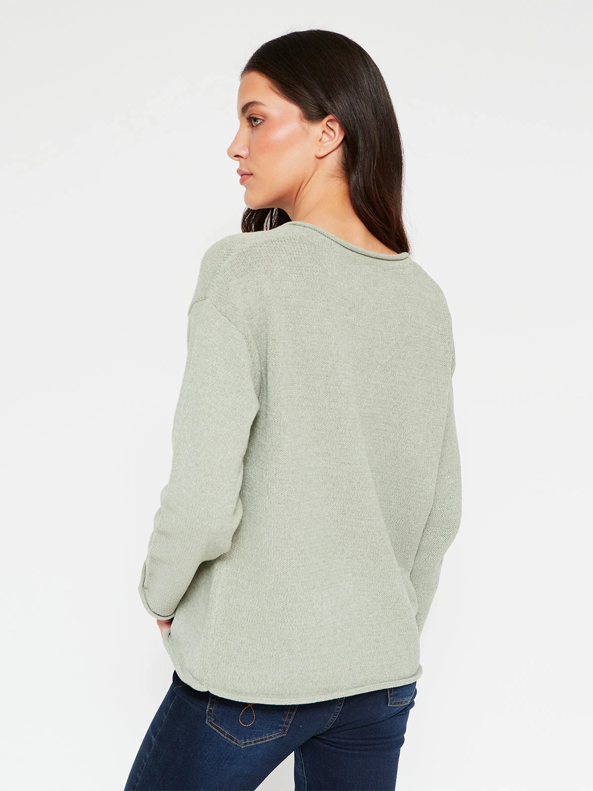 SWEATER MUJER AZIZ CUELLO EN V - 2